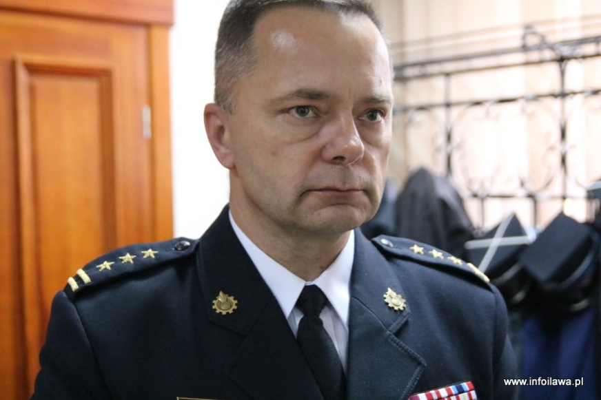 St. bryg. Maciej Jasiński będzie pełnił funkcję komendanta PSP w Iławie do końca listopada.