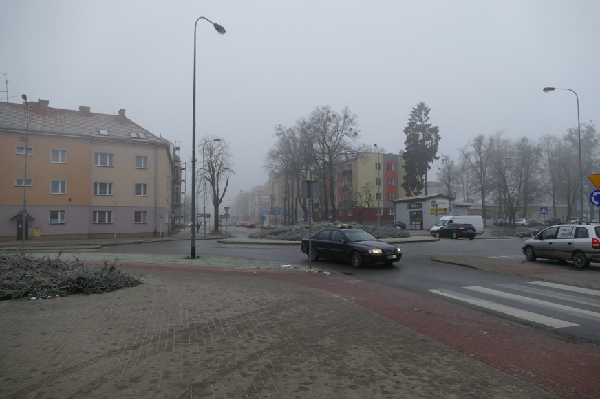 Skrzyżowanie ulic Kościuszki i Grunwaldzkiej - to jedna z lokalizacji, gdzie pojawiać się będzie mobilna kamera miejskiego monitoringu.