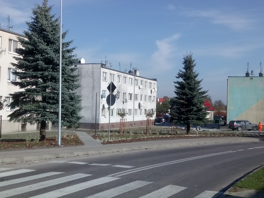 Zagospodarowanie terenu przy ulicy Żeromskiego w Zalewie.