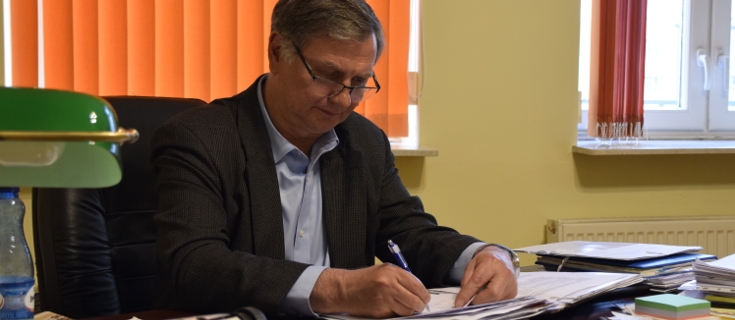 Adam Żyliński- burmistrz Iławy w kadencji 2014-2018.