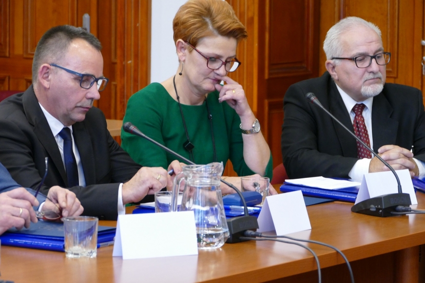 Od lewej: Marian Golder, Grażyna Taborek, Maciej Rygielski.