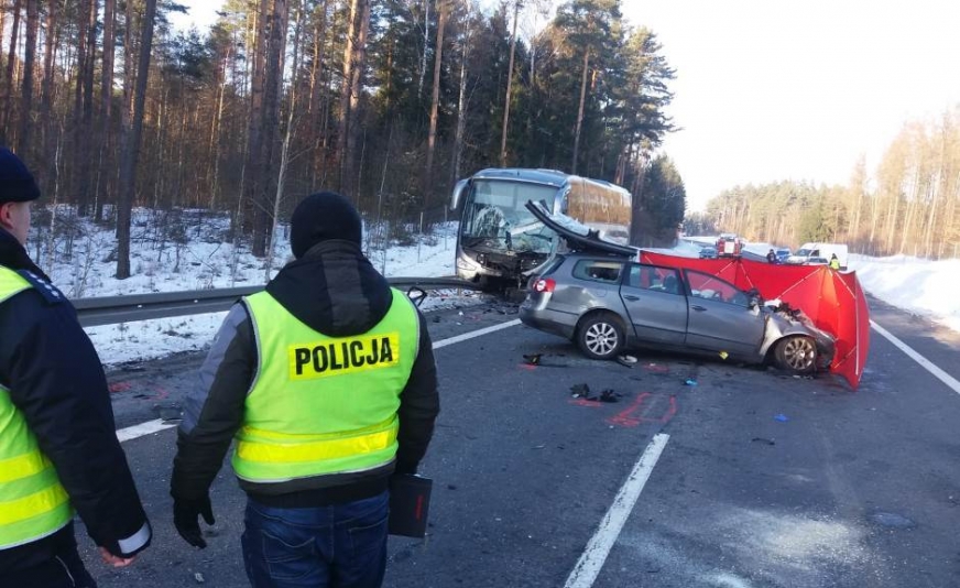Tragedia na drodze w pobliżu miejscowości Kabikiejmy (gmina Dobre Miasto).