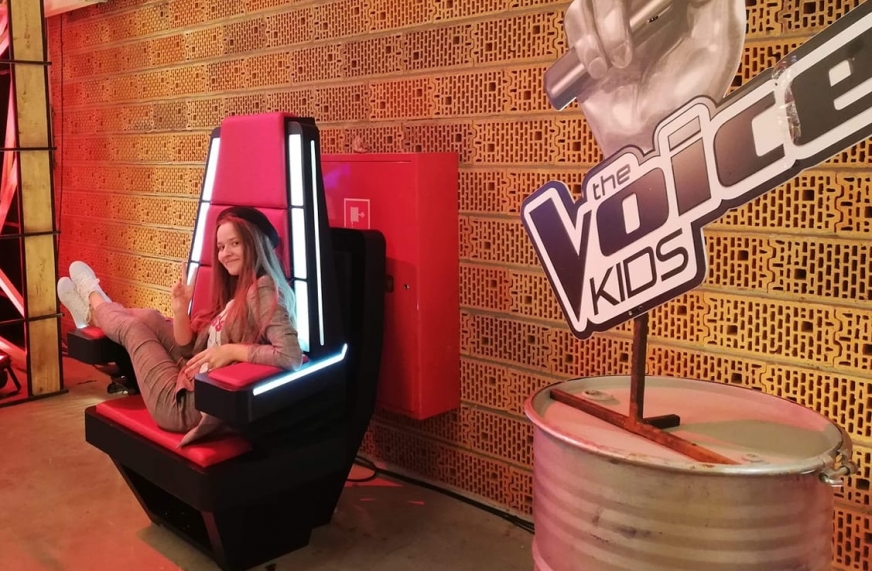 Daria Dąbkowska z Rudzienic, uczestniczka programu The Voice Kids.