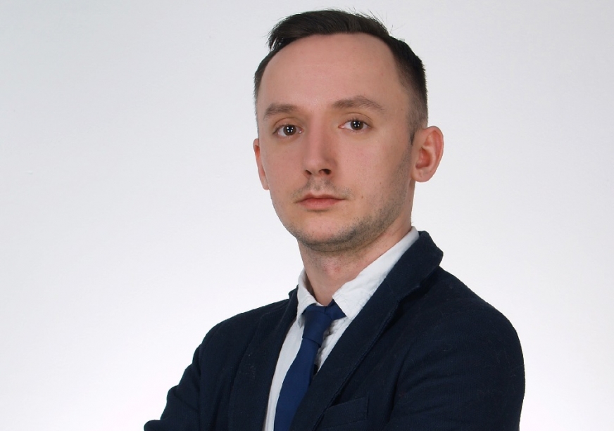 Mateusz Rogowski, skarbnik Ruchu Narodowego w Iławie.
