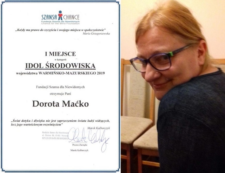 Iławianka Dorota Maćko „Idolem Środowiska”.