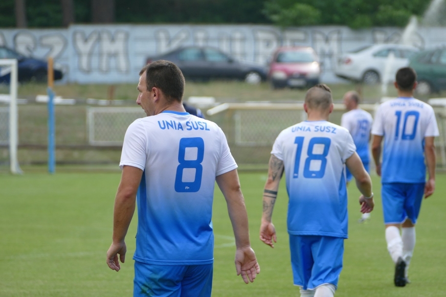 Na zdjęciu pierwszy mecz barażowy Unia Susz - Błękitni Orneta 3:2, rozegrany w minioną środę, 26 czerwca.