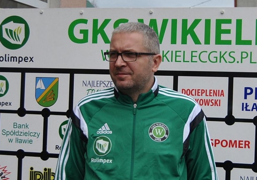 Wojciech Tarnowski, szkoleniowiec seniorów IV-ligowego GKS-u Wikielec.