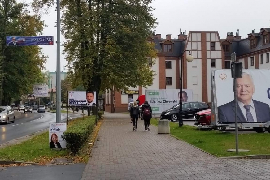 Kampania wyborcza w Iławie jest już świetnie widoczna.