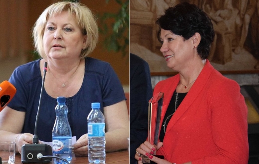 Irena Kasprzycka (po lewej) - dyrektor Miejskiego Ośrodka Pomocy Społecznej w Iławie, otrzymała nagrodę marszałka województwa. Ewelina Tuchalska - kierownik Gminnego Ośrodka Pomocy Społecznej w Iławie, otrzymała wyróżnienie.