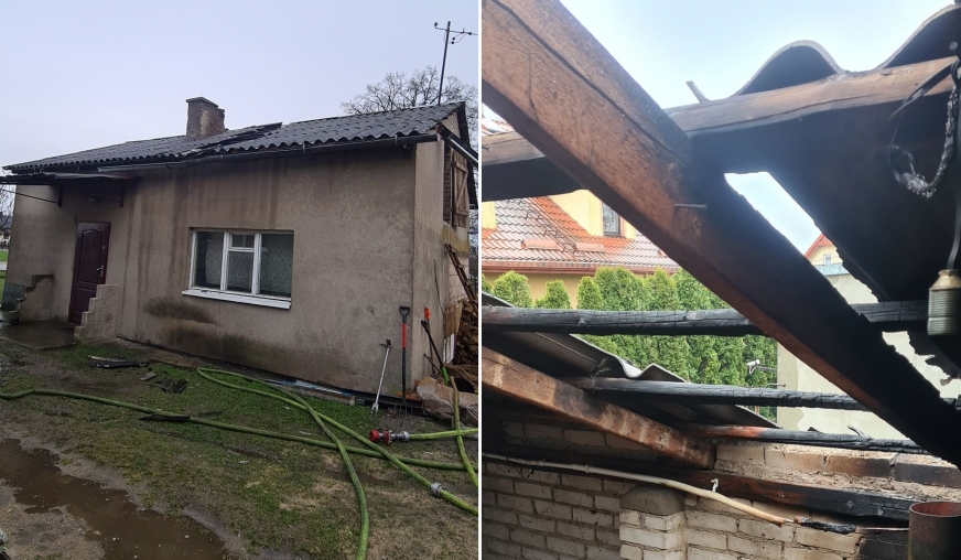 6 tysięcy złotych strat po pożarze w Ząbrowie w gminie Iława.