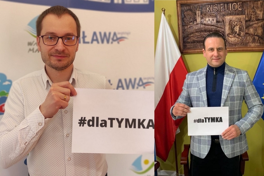 Na zdjęciu od lewej: Dawid Kopaczewski - burmistrz Iławy i Rafał Ryszczuk - burmistrz Kisielic.
