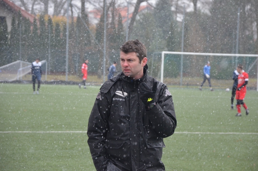 Na zdjęciu Wojciech Figurski, aktualnie szkoleniowiec II-ligowego ostródzkiego Sokoła.