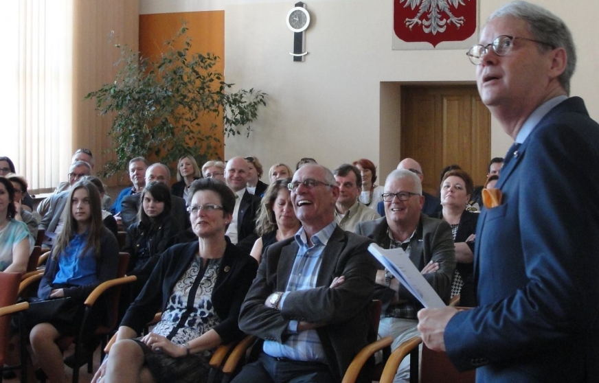 Wizyta w Iławie partnerskiego samorządu z holenderskiego Tholen, rok 2015.