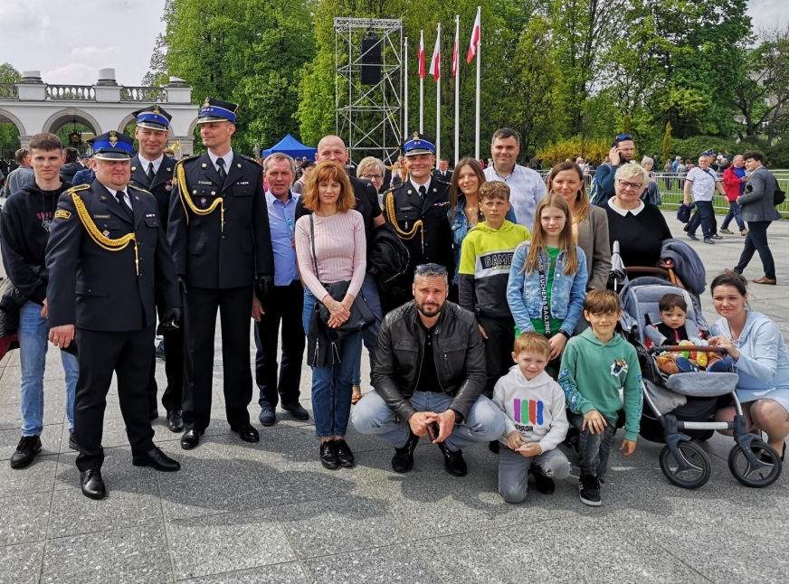 Podczas tak ważnego wydarzenia obecni byli również koledzy promowanego z KP PSP w Iławie oraz jego rodzina.