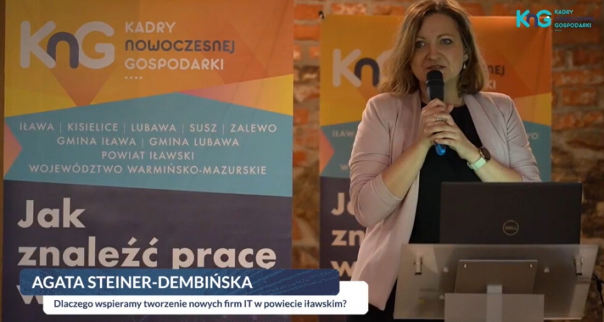 Na zdjęciu Agata Steiner-Dembińska, dyrektor Powiatowego Urzędu Pracy w Iławie.