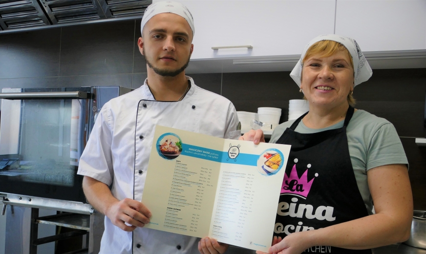 Olena i Jurij prezentują menu 