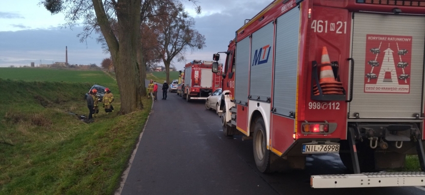 Do wypadku doszło rano na drodze między miejscowościami Kamieniec i Lubnowy w gminie Susz.