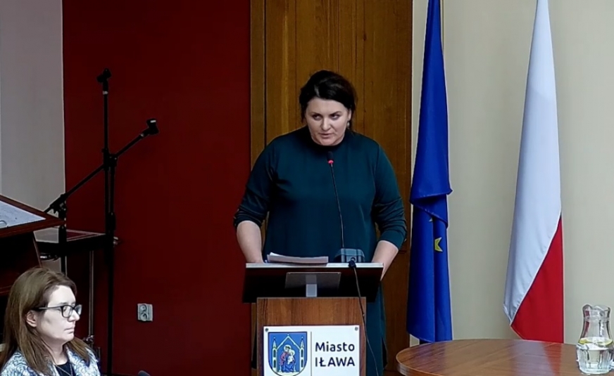 O trudnej sytuacji finansowej mówiła radnym Lidia Miłosz, dyrektor Iławskiego Centrum Kultury.