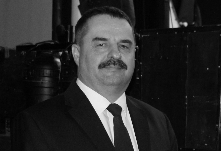 Na zdjęciu śp. Jan Lichacz - Przewodniczący Rady Miejskiej w Zalewie.