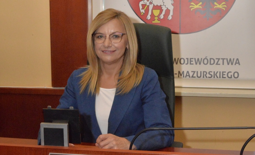 Na zdjęciu Bernadeta Hordejuk, Przewodnicząca Sejmiku Województwa Warmińsko-Mazurskiego.