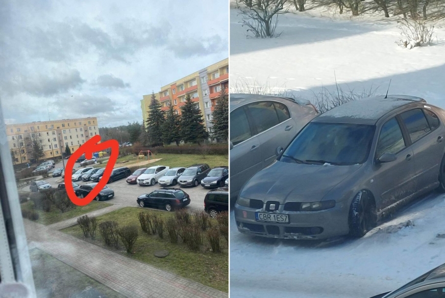 Auto stało na osiedlowym parkingu od 11 do 18 lutego. W tym czasie doszło do 