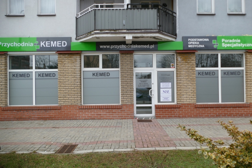Iława, ul. Andersa. Tutaj mieści się siedziba nowej powstałej iławskiej filii przychodni KEMED.