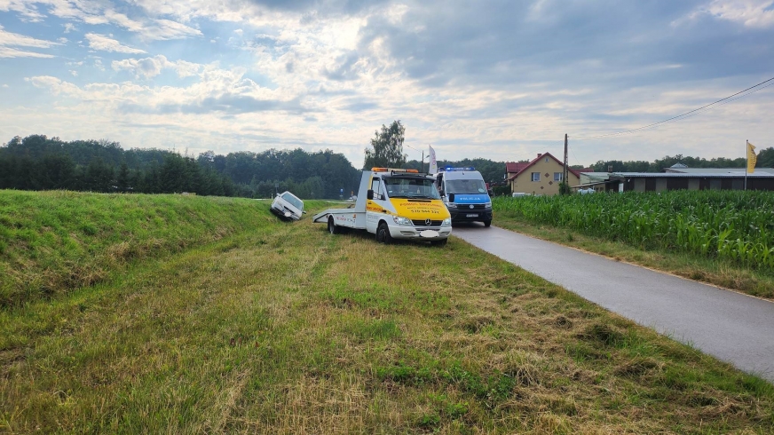 Wypadek na DK-16 pod Iławą.