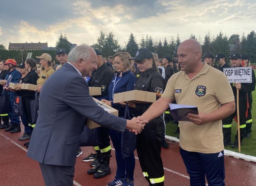 Sukces jednostki OSP Lubstynek w zawodach rangi krajowej.