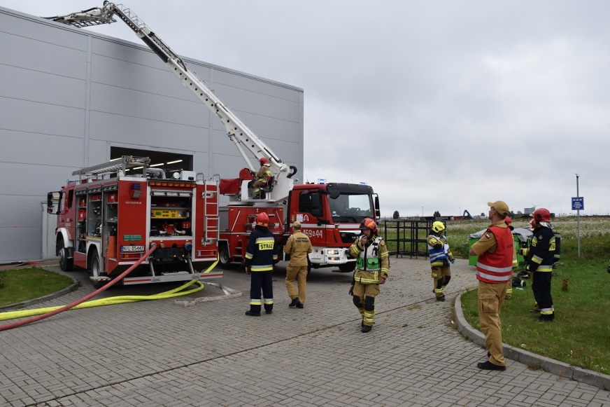 W ćwiczeniach w przedsiębiorstwie Lubawa S.A. udział brało łącznie 27 strażaków.