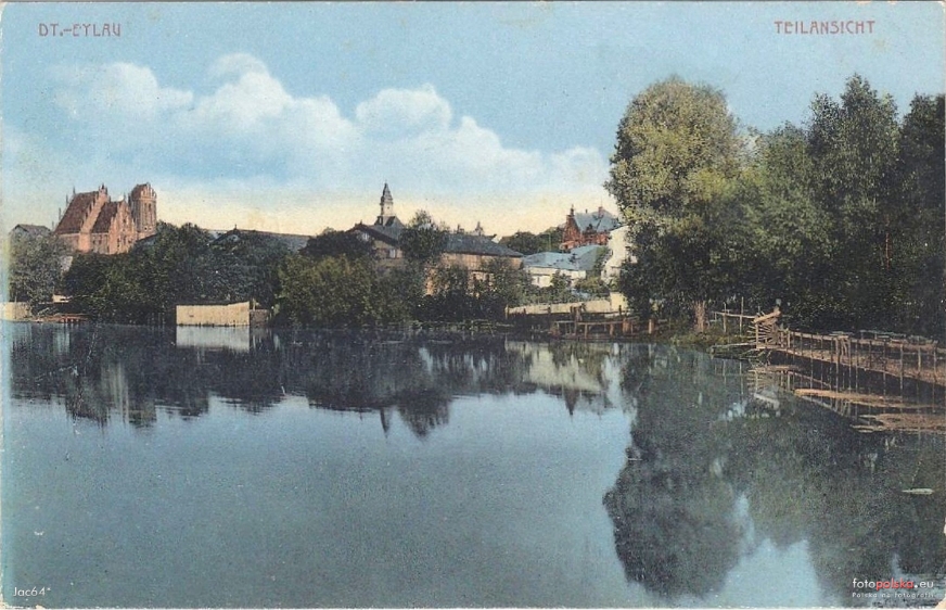 Panorama Iławy, rok 1910.