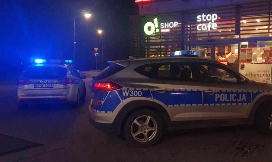 Napad z bronią w ręku na stację paliw w centrum Ostródy!