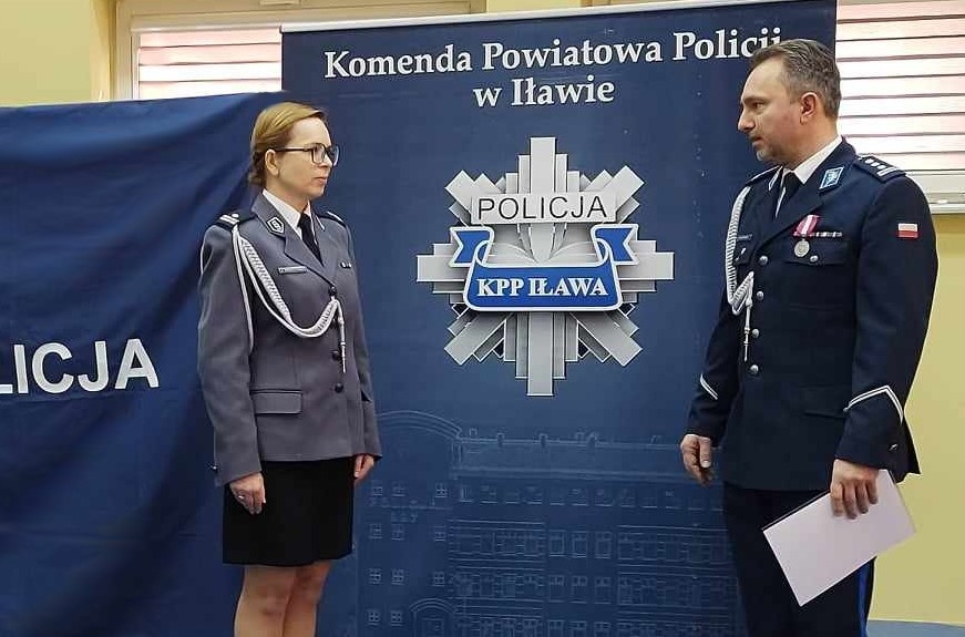 Pożegnanie Komendant Komisariatu Policji w Suszu podinsp. Joanny Soboczyńskiej.