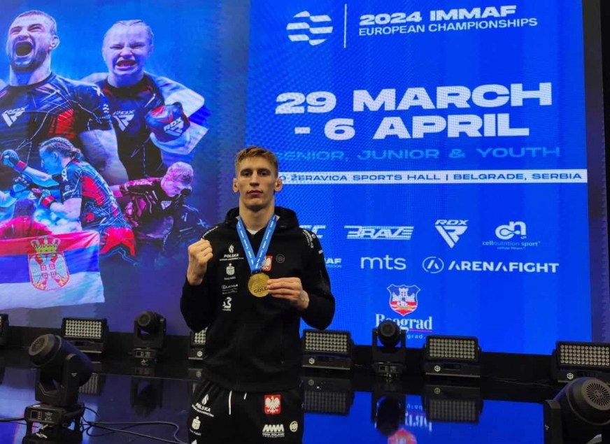 Łukasz Makowski (Arrachion Iława) ze złotym medalem amatorskich mistrzostw Europy w MMA!