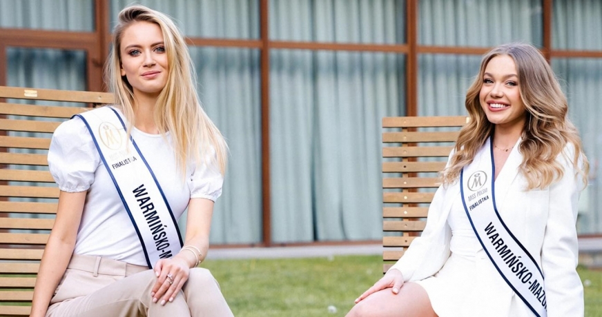 Od lewej: Weronika Kietlińska, Aneta Czarnowska. Ostródzianki w finale konkursu Miss Polski 2024r.!