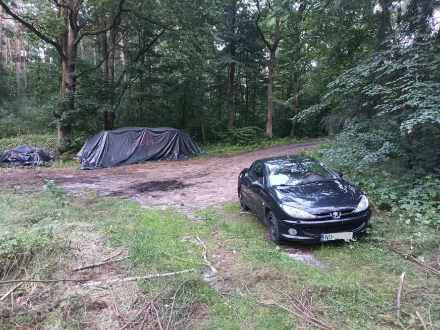 W lesie w okolicy miejscowości Przejazd widziano pojazd, którym poruszał się mężczyzna.
