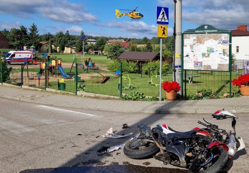 Wypadek w Tereszewie.
