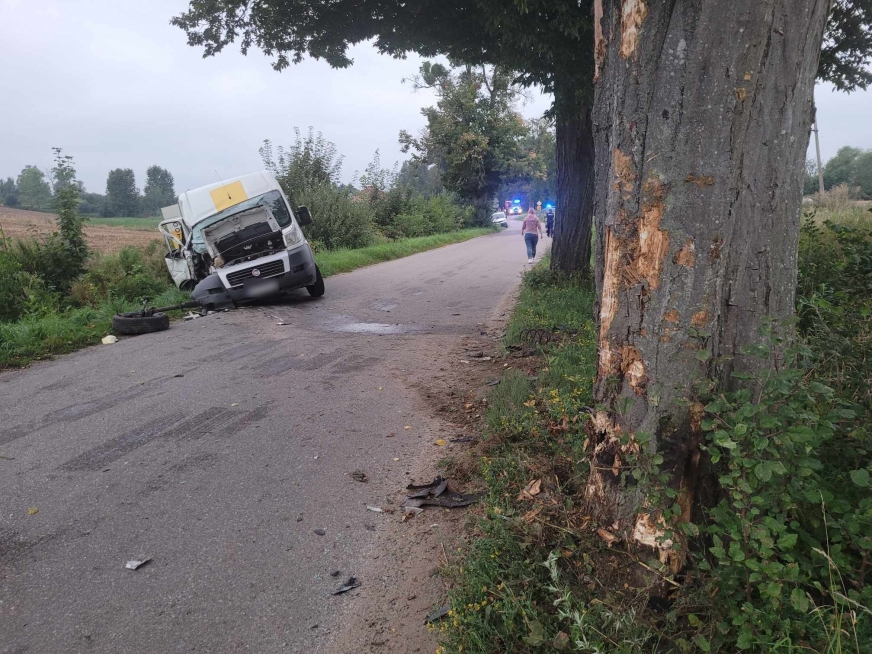 Do wypadku doszło w czwartek wieczorem w Nowej Wsi - na drodze w kierunku Kałdun.