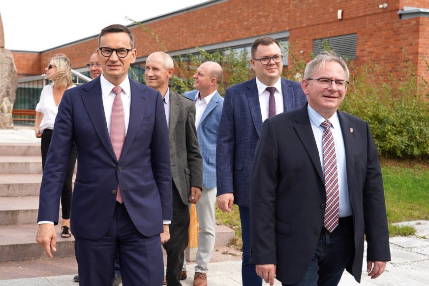 Były premier odwiedził wczoraj m.in. Lubawę.