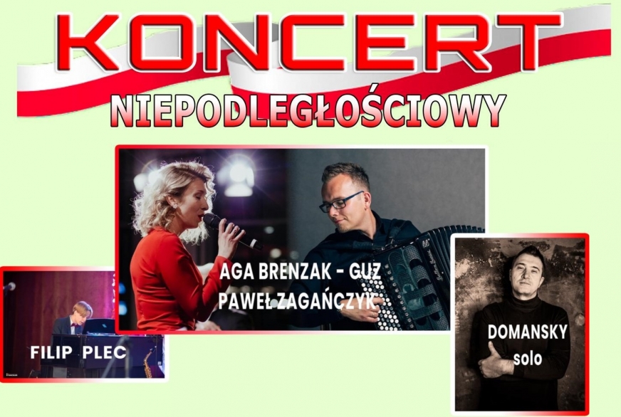 Świętujmy razem 106. rocznicę odzyskania przez Polskę Niepodległości! Gmina Iława zaprasza do Laseczna, na niepodległościowy koncert.