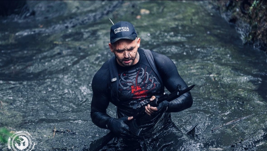 Piotr Jakubowski w trakcie zawodów Formoza Challenge. Teraz morążanin pobiegnie dla Stasia Wyszkowskiego!