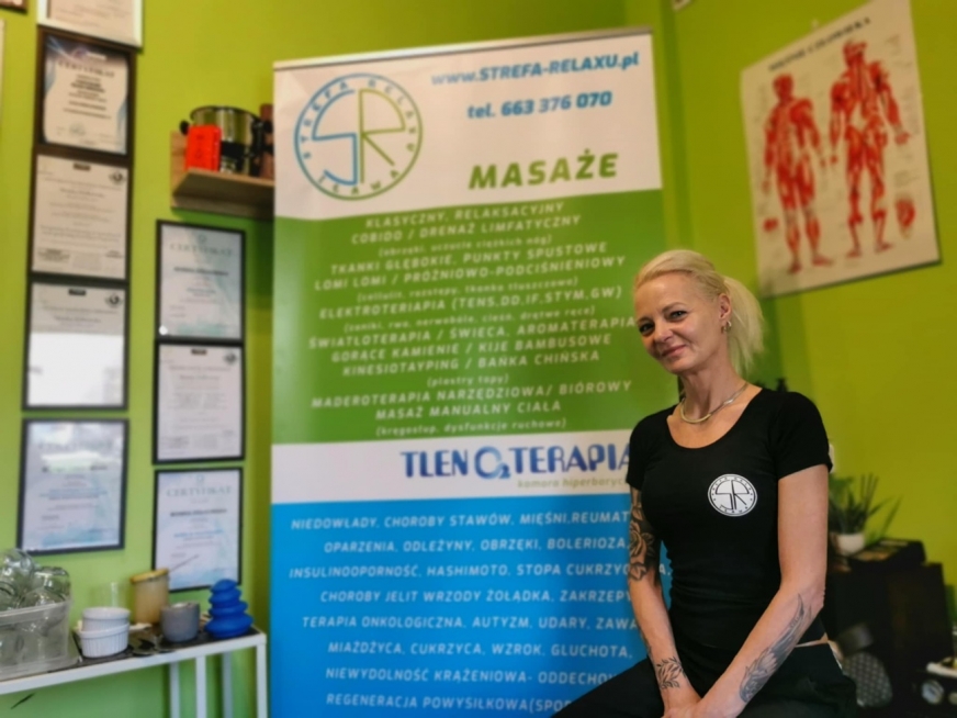 Monika Ziółkowska - i jej świat! Strefa relaxu tlenoterapia i masaże zaprasza! Iława, ulica Kopernika 6B. Tel. 663 376 070.