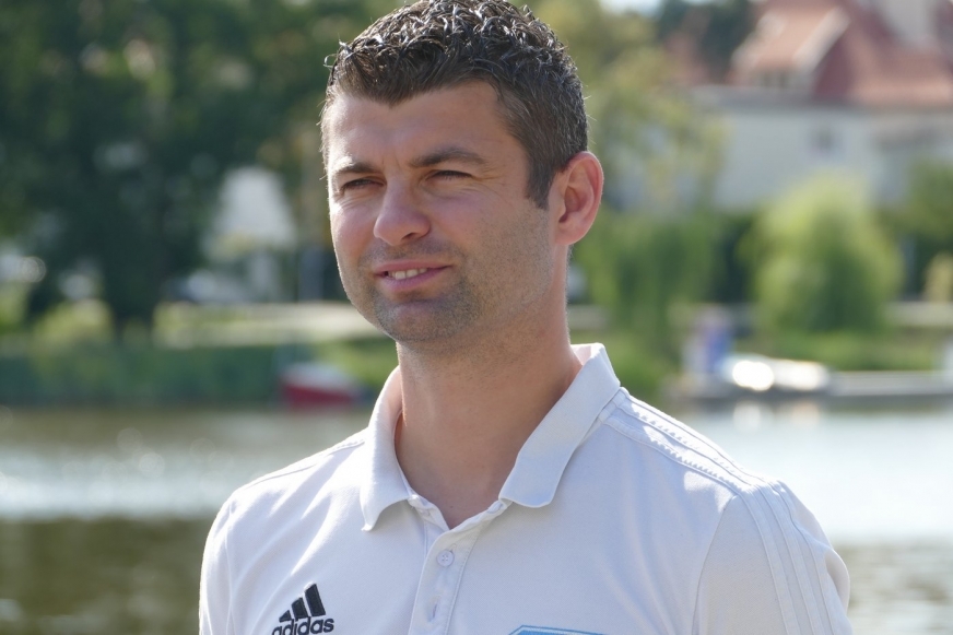 Wojciech Figurski, tu jeszcze z czasów pracy w Jezioraku Iława