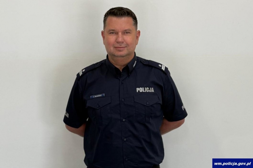 Podinsp. Arkadiusz Majewski - i kolejna skuteczna interwencja. Tym razem w Iławie, w czasie wolnym od służby.