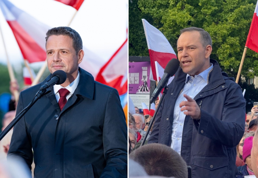 Zdjęcia: Karol Nawrocki/FB i Rafał Trzaskowski/FB.