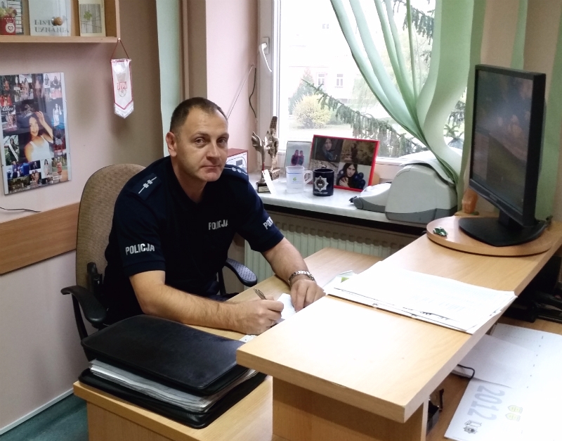 Asp. szt. Tomasz Grysz.