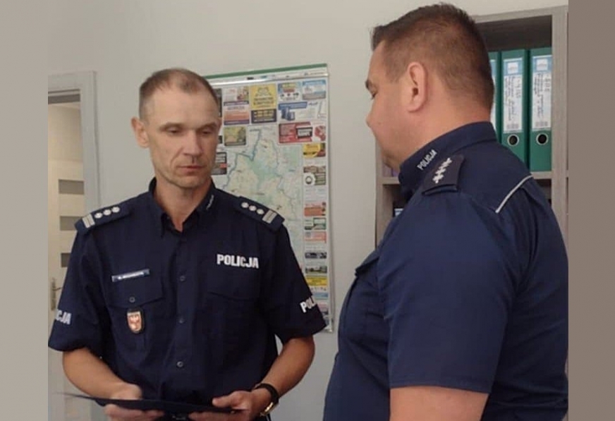 Od lewej: insp. Mirosław Mozarczyk, asp. szt. Robert Kozłowski.
