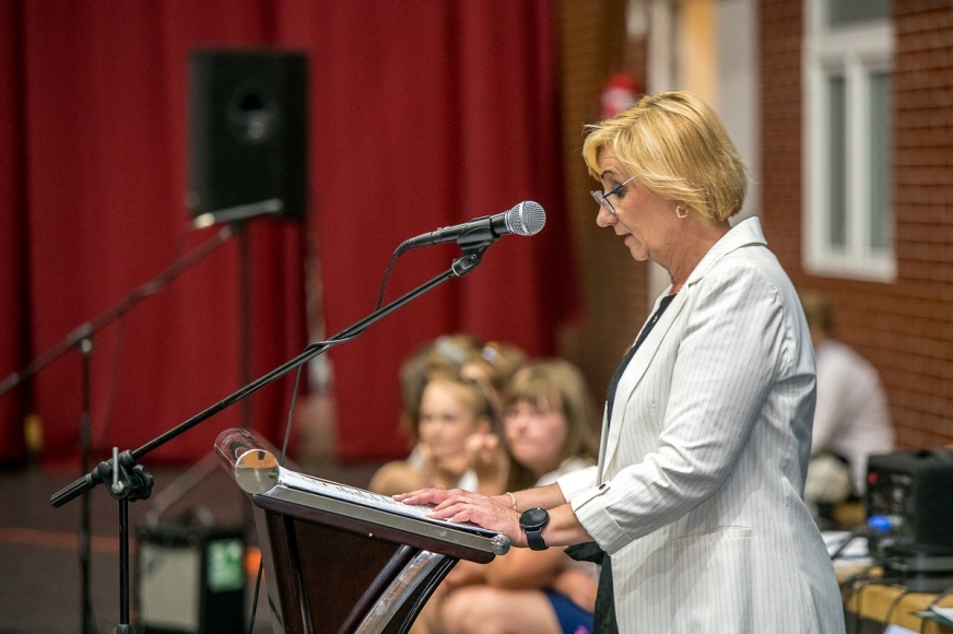 Grażyna Stolarska odchodzi na emeryturę po 41 latach pracy w oświacie.