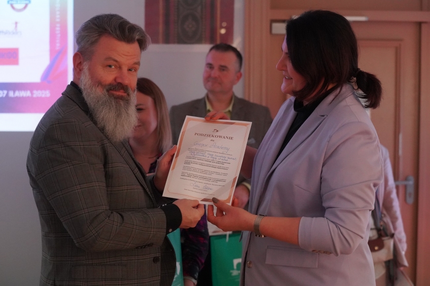 Spotkanie było okazją, aby podziękować za współpracę i wspieranie kultury w Iławie.