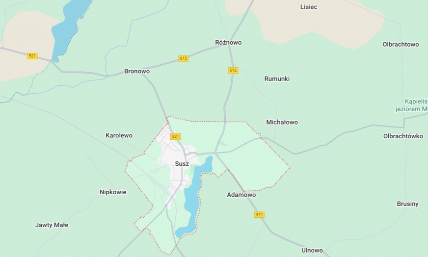 Wojewódzka trasa na odcinku Bronowo – Różnowo – Susz do dużej przebudowy.