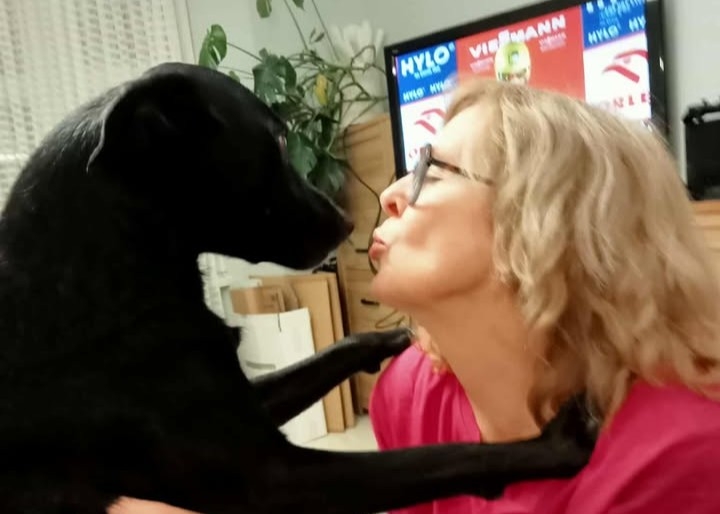 Po prostu miłość! Dawniej Ostry, teraz Harry, ze szczęśliwą właścicielką.